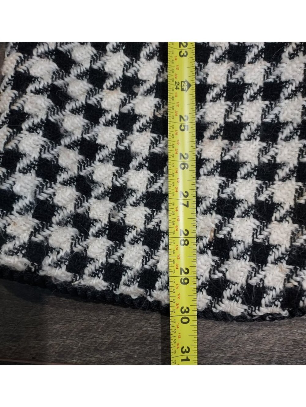 Blazer Houndstooth Retro Plymouth Size 6 Ornate Gold Buttons Professional Wear - Picture 6 of 14